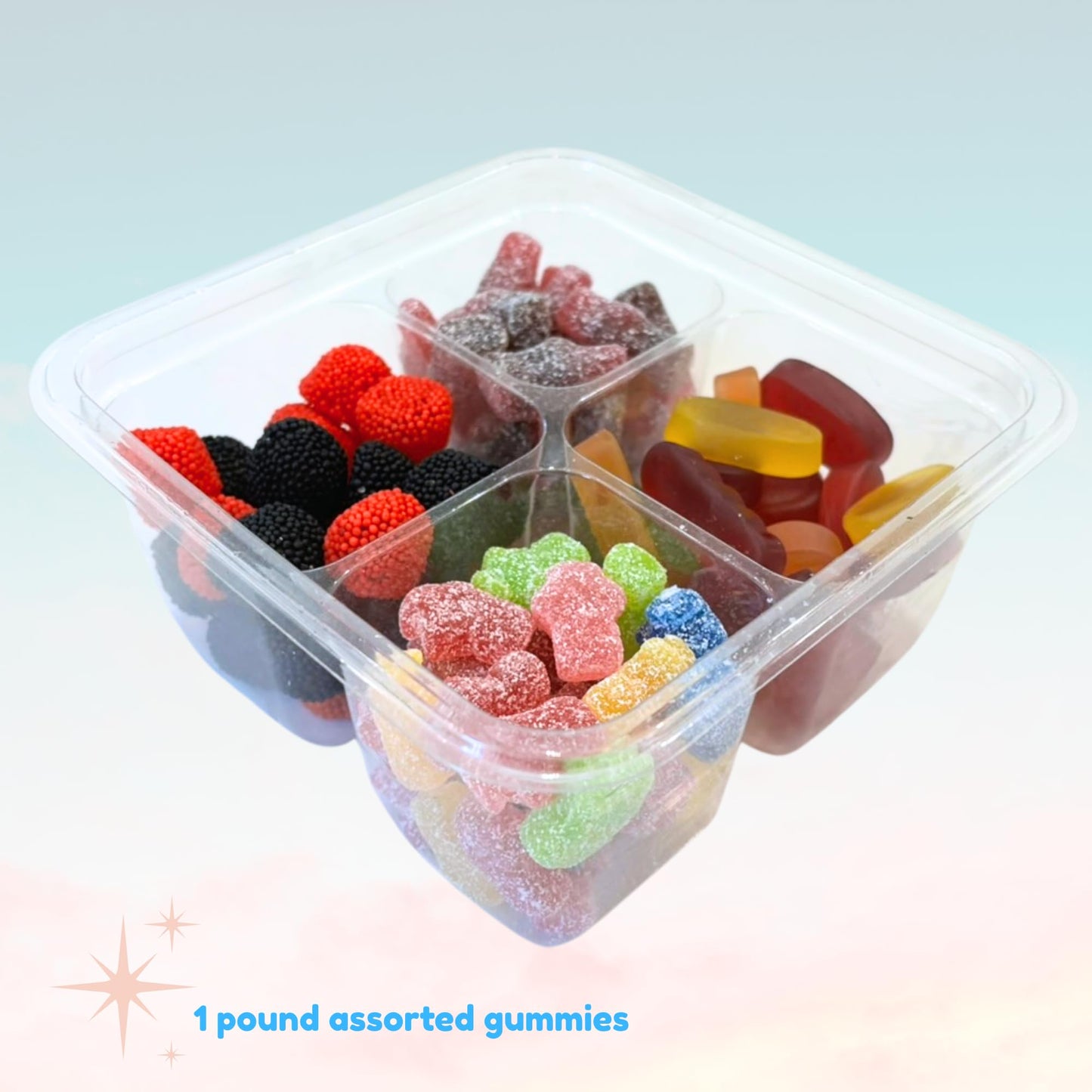 DEREUZE Dutch Sour Gummies Sweet Mix - 2 LB Bulk Candy Sampler - European Candy for Parties & Gifting - 6 x 6 x 5.5 inches