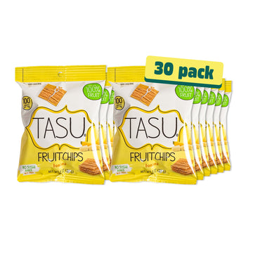 TASU Banana Dried Fruit Chips | 100% Natural Healthy Chips Made from Real Bananas | Crispy, Crunchy Snack Bags for Kids and Adul