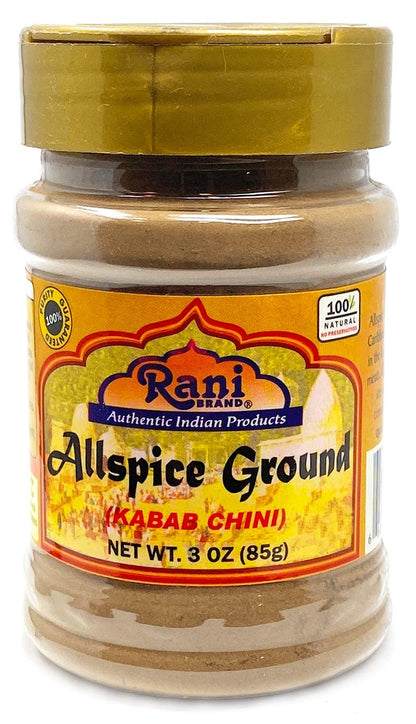 Rani Allspice (Kabab Chini) Ground Powder 3oz (85g) PET Jar ~ All Natural | Vegan | Gluten Friendly | NON-GMO | Indian Origin