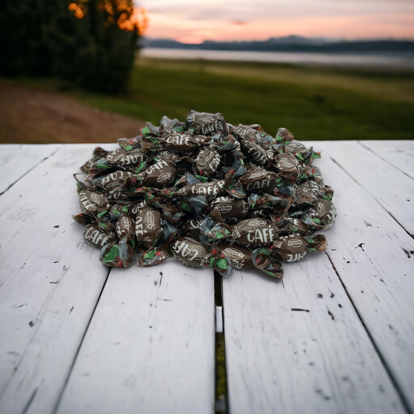 Arcor Coffee Flavor Filled Hard Candy-1.5 Lbs Flavorful Coffee Filled Bon Bons For A Quick Burst Of Energy-Individually Wrapped