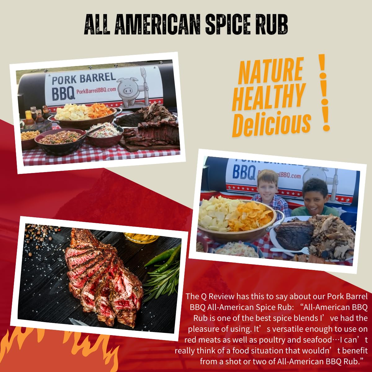 Pork Barrel BBQ All American Spice Rub - Keto, Gluten-Free, No MSG, 3.8 oz