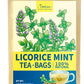 TeeLux Licorice Peppermint Tea, Caffeine Free, 100 Count, Natural Soothing Peppermint with Sweet Licorice Root