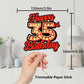 Happy 35Th Birthday Cake Topper Fluorescent Flashing Night Out Hen Movie Nightclub Theme Decor Supplies Woman Man Happy Birthday