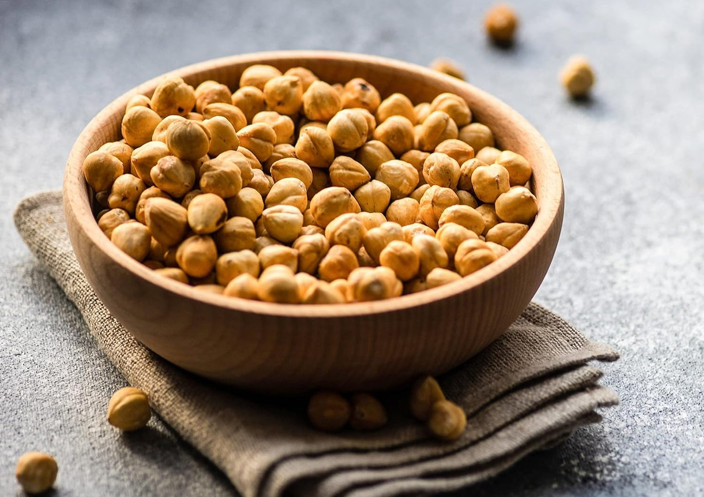 Dry Roasted Blanched Hazelnuts, 3 Pounds - Unsalted, Oven Roasted Whole Filberts, No Oil Added, No Skin, Vegan, Kosher, Bulk. Hi