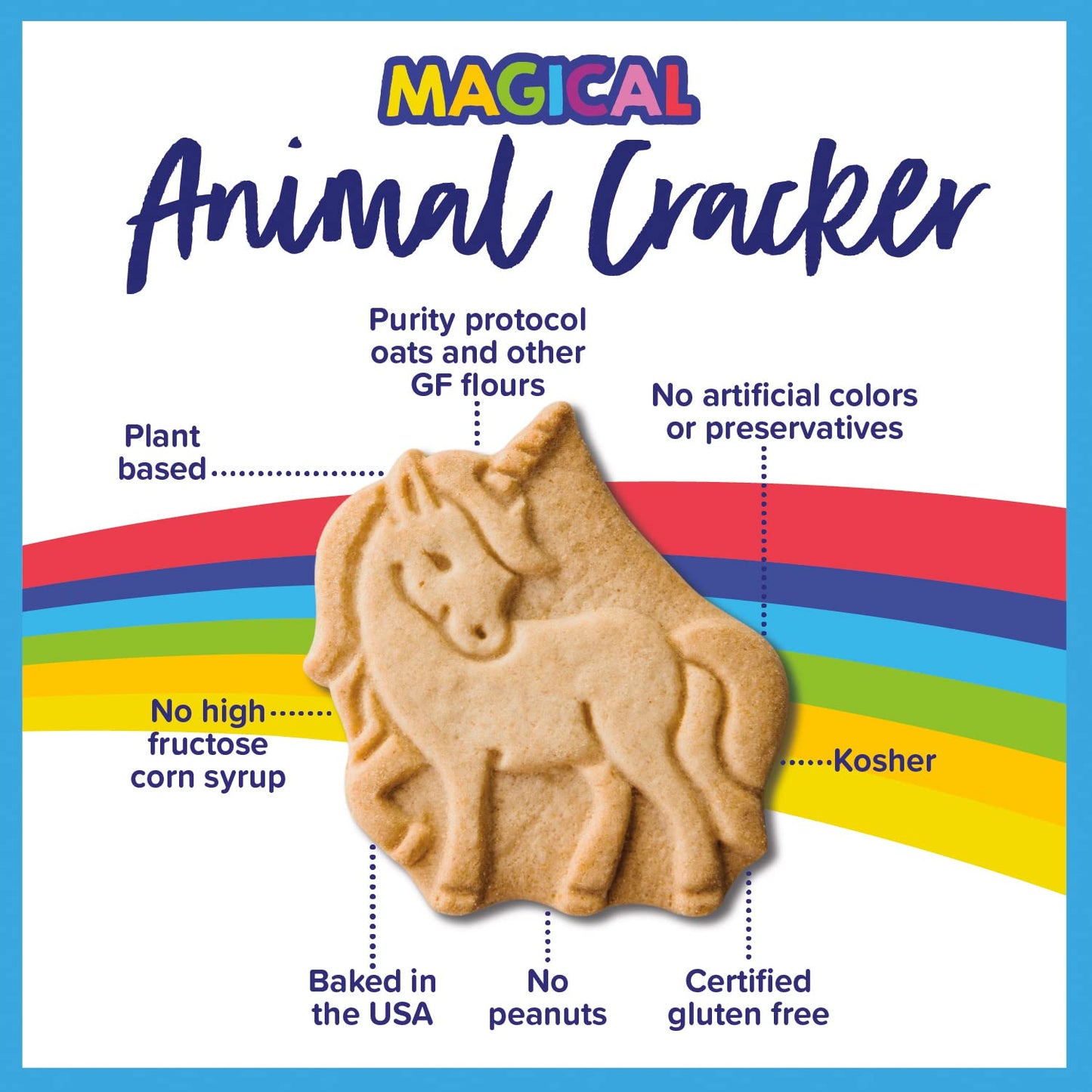 Goodie Girl Magical Animal Crackers | Gluten Free | Dairy Free | Egg Free | Peanut Free | Kosher (6Oz Boxes, Pack Of 3)