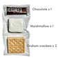 KOOKIE PLUS SMORES KIT - Individually Packaged Set with Graham  ers, Marshmallow, Chocolate - 24 Sets - Clear
