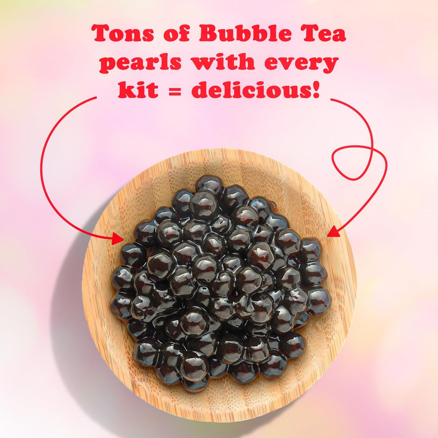 Pocas Bubble Tea Kit, Strawberry 2-Pack - Instant Milk Tea Powder with Authentic Tapioca Pearls for Instant Bubble Tea, 10 Kits