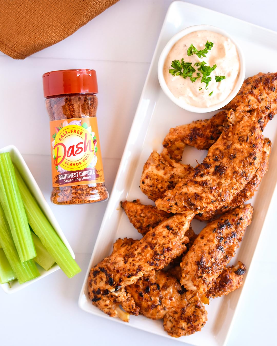 Dash Salt-Free Seasoning Blend, Southwest Chipotle, 2.5 Ounce (Pack of 8), Model 80200222