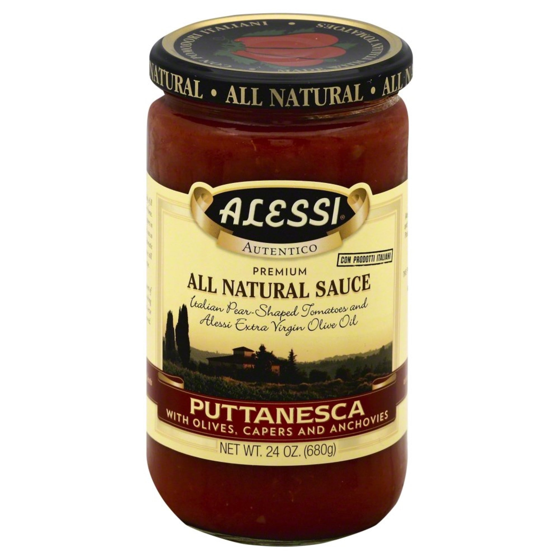 Alessi, Sauce Puttanesca, 24 Oz, (Pack Of 6)