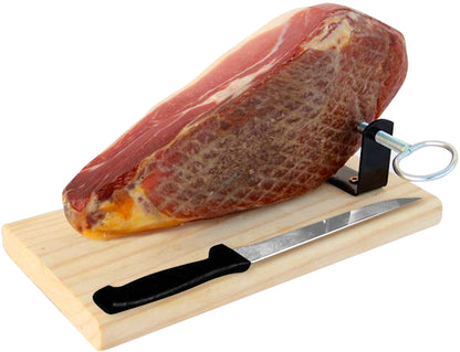 Serrano Ham Boneless & Ham Stand - Spanish Jamon Serrano Ideal for Tapas Approx. 1 Kg or 2.2 lb Jamonprive - GMO Free and Gluten