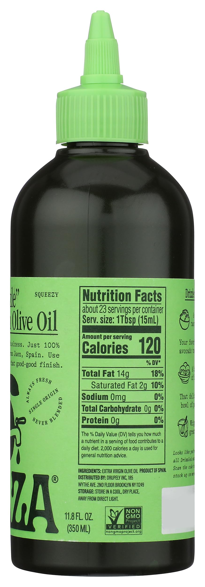 350 Ml Drizzle Extra Virgin Olive Oil For Finishing