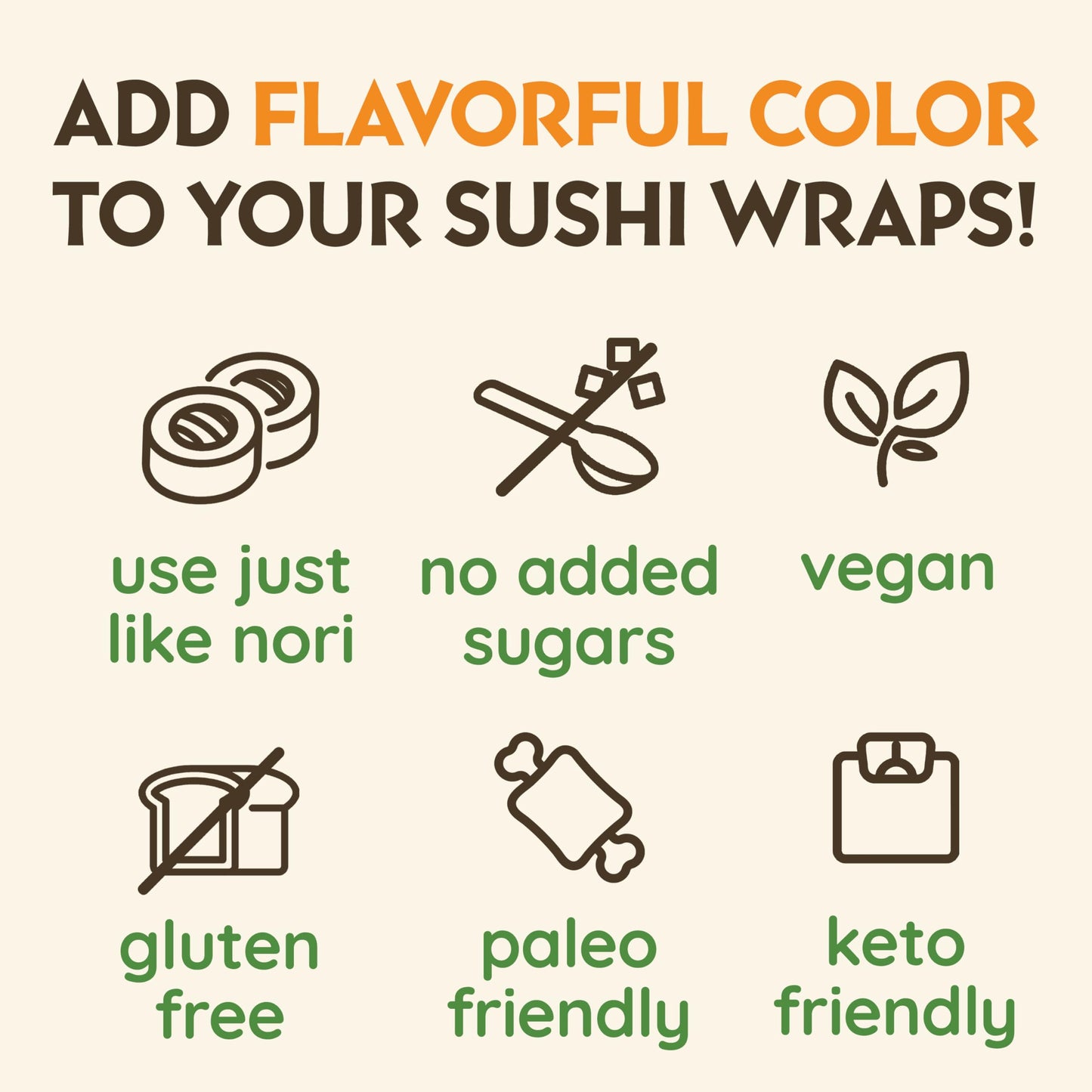 Carrot Ginger Sushi Wraps