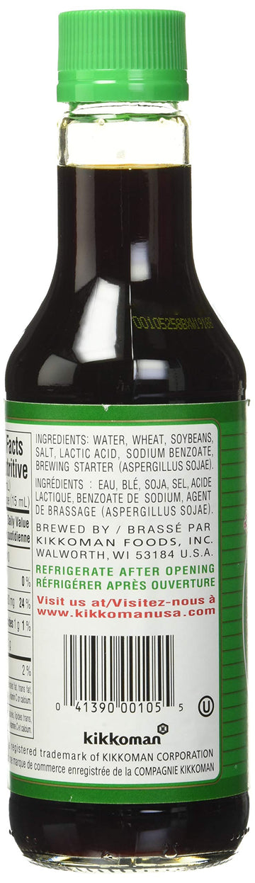 Kikkoman Soy Sauce - Traditionally Brewed, Reduced Sodium Content, Healthy and Authentic, Ideal for Stir-Fries and Marinades - 1