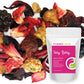 Fusion Teas Very Berry Hibiscus Herbal Tea - Caffeine Free Loose Leaf - 5 Oz Pouch
