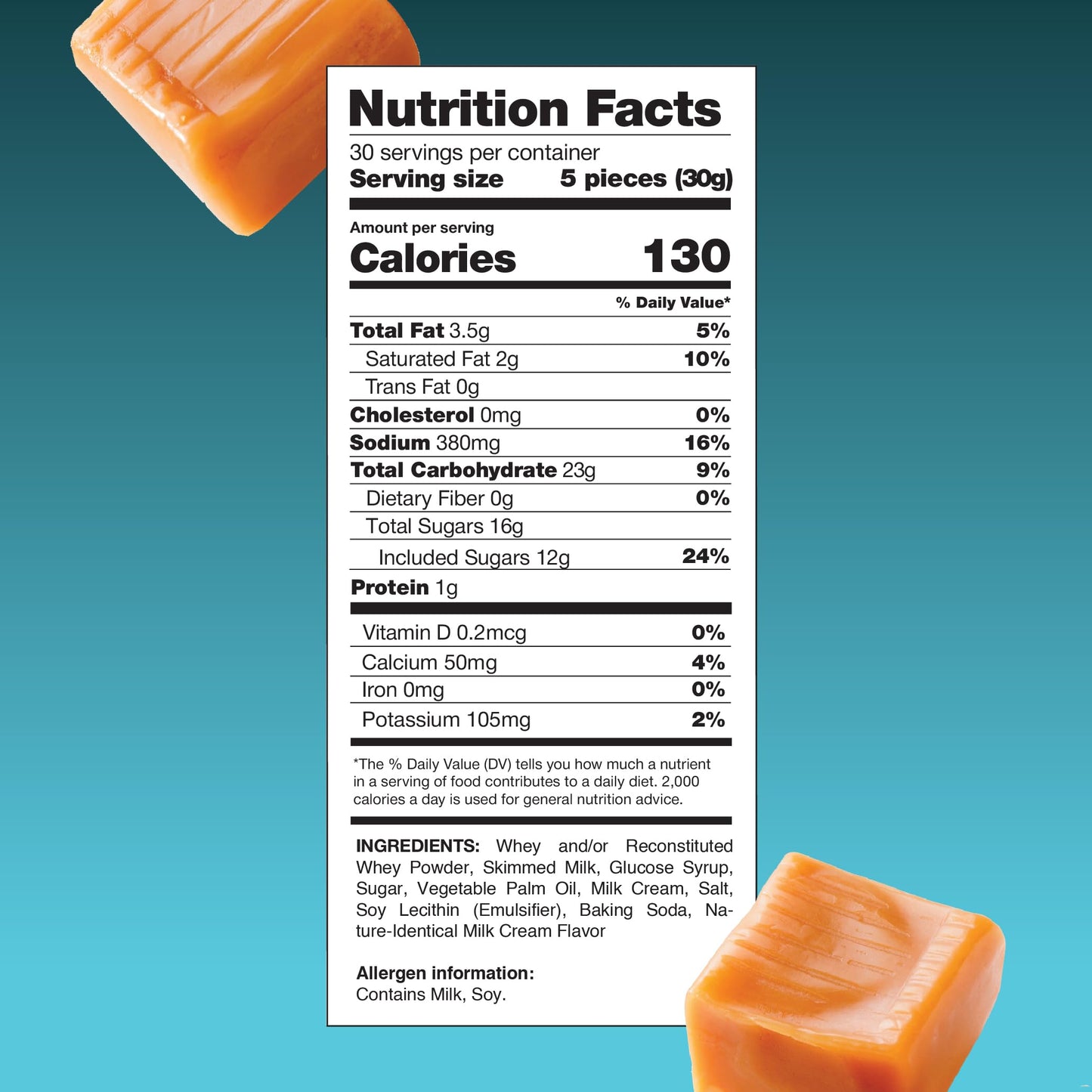 Sea Salt Caramel Cubes Candy 2 Pounds, Individually Wrapped, Bulk Pack (About 150 Count)