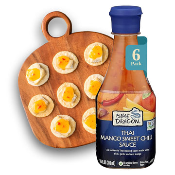 Blue Dragon Thai Mango Sweet Chili Sauce, 10.5 Oz (Pack of 1), Dipping Sauce, Marinade, Squeezy Bottle, Vegan