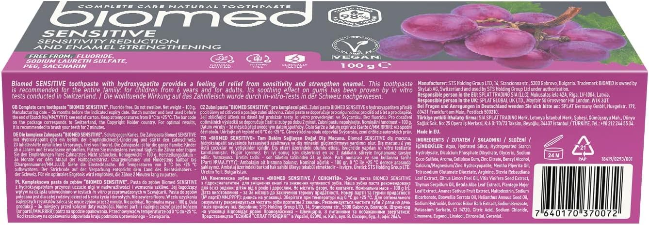 Biomed Sensitive Toothpaste For Enamel Strengthening (1)