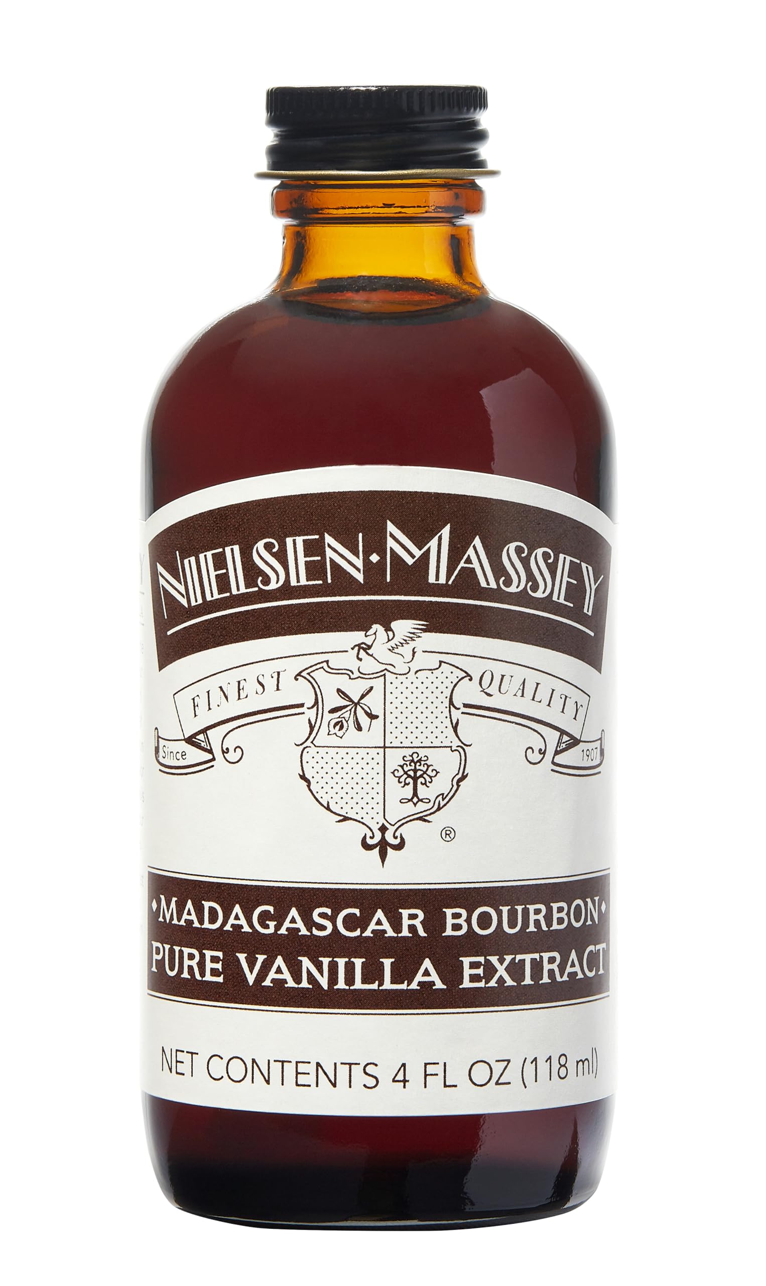 Nielsen-Massey Madagascar spirit-inspired flavor Pure Vanilla Extract for Baking and Cooking, 4 Ounce Bottle
