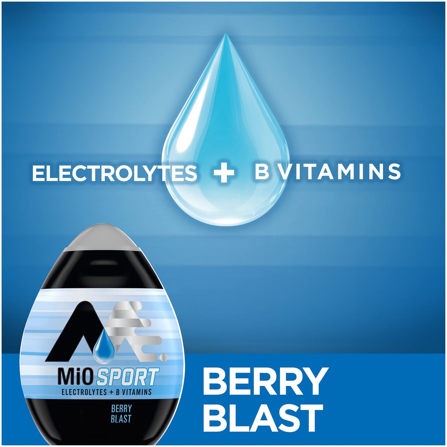 Mio Sport Liquid Water Enhancer, Berry Blast, 1.62 Fl Oz (Pack of 4)