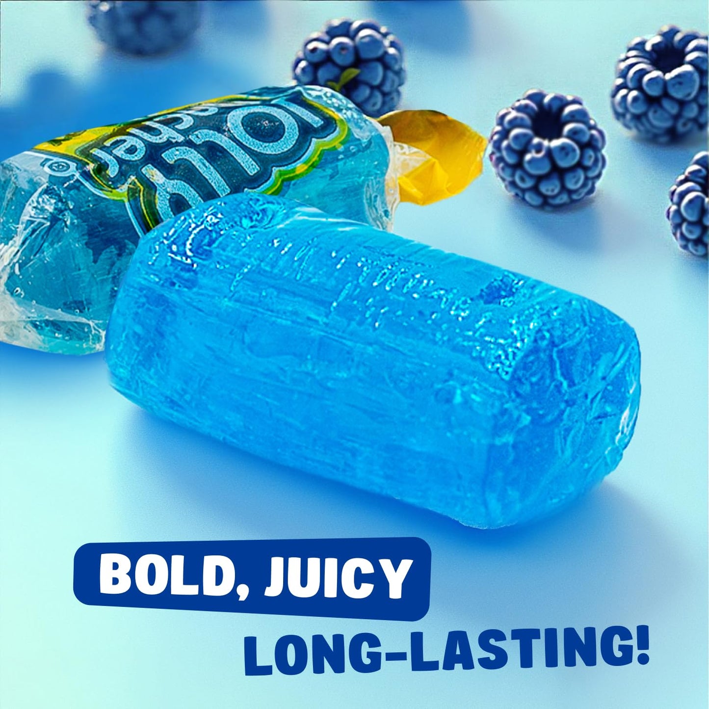 BLUE RASPBERRY Hard Candy Original Flavor 2 lb - Bulk Assorted Twists Display Bag, Individually Wrapped (148 Pieces)
