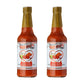 Marie Sharps Hot Habanero Pepper Sauce, 10 oz - Authentic Belizean Hot Sauce with Fresh Red Habanero Peppers (Pack of 2)