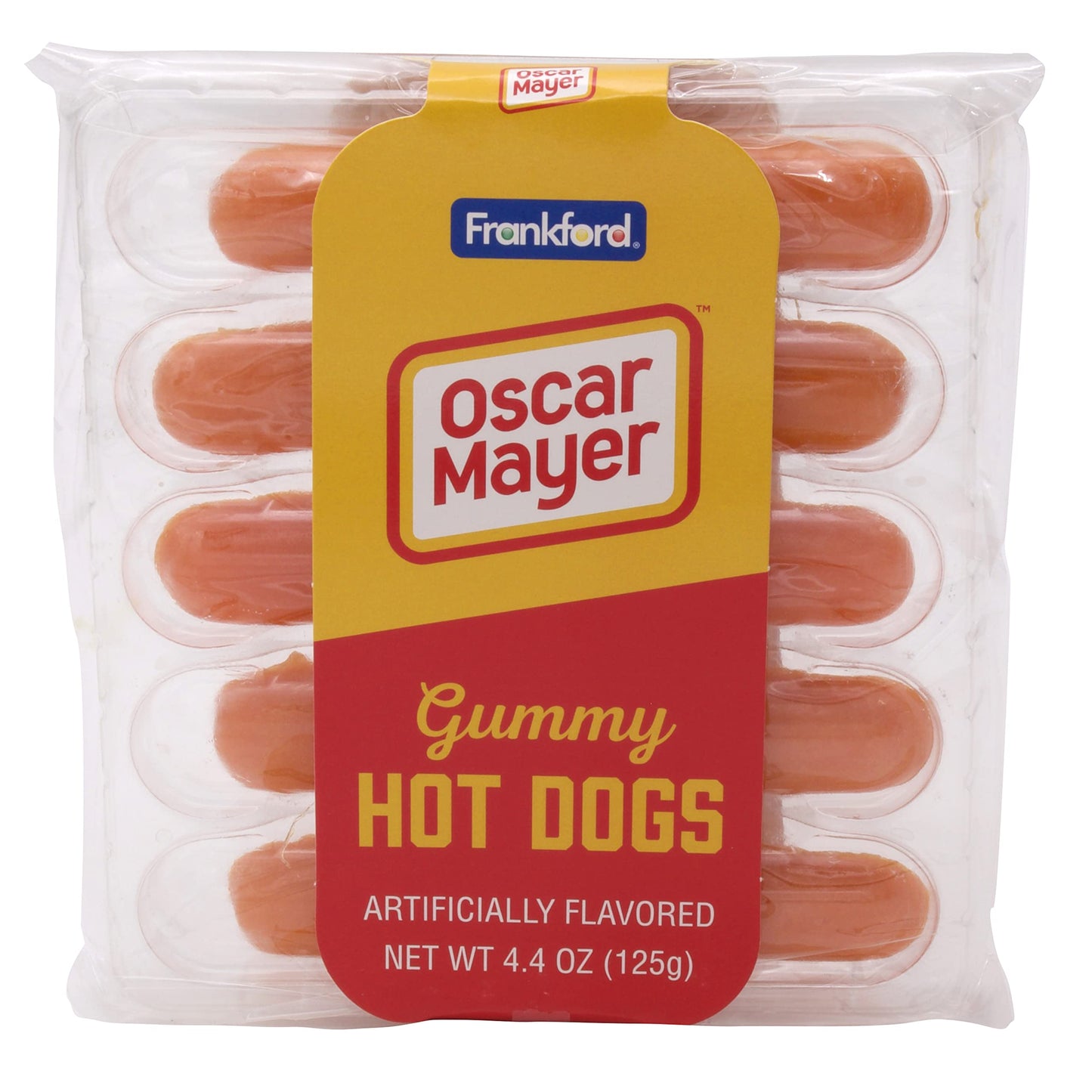 Oscar Mayer 5Ct Gummy Hot Dogs, 2Pk, 8.8Oz, Fruit Flavored, By Frankford Candy