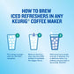 The Original Donut Shop Iced Refreshers, Berry Chill, Brew Over Ice Single Serve Keurig K-Cup Pods, 20-Count Box