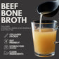 Ketostat Bone Broth Protein Powder, Grass-Fed Beef, 12 Pack (0.64 oz each), 18g Hydrolyzed Collagen, Electrolytes, Amino Acids