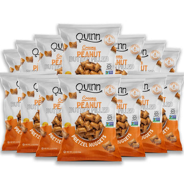 Quinn Peanut Butter Filled Nugget Single Serve 1.5 Oz Bags, 14 Count