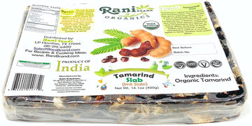 Rani Organic Tamarind Slabs (Imli Slabs) 14oz (400g) ~ All Natural | No added sugar | Vegan | Gluten Free | NON-GMO | Indian Ori