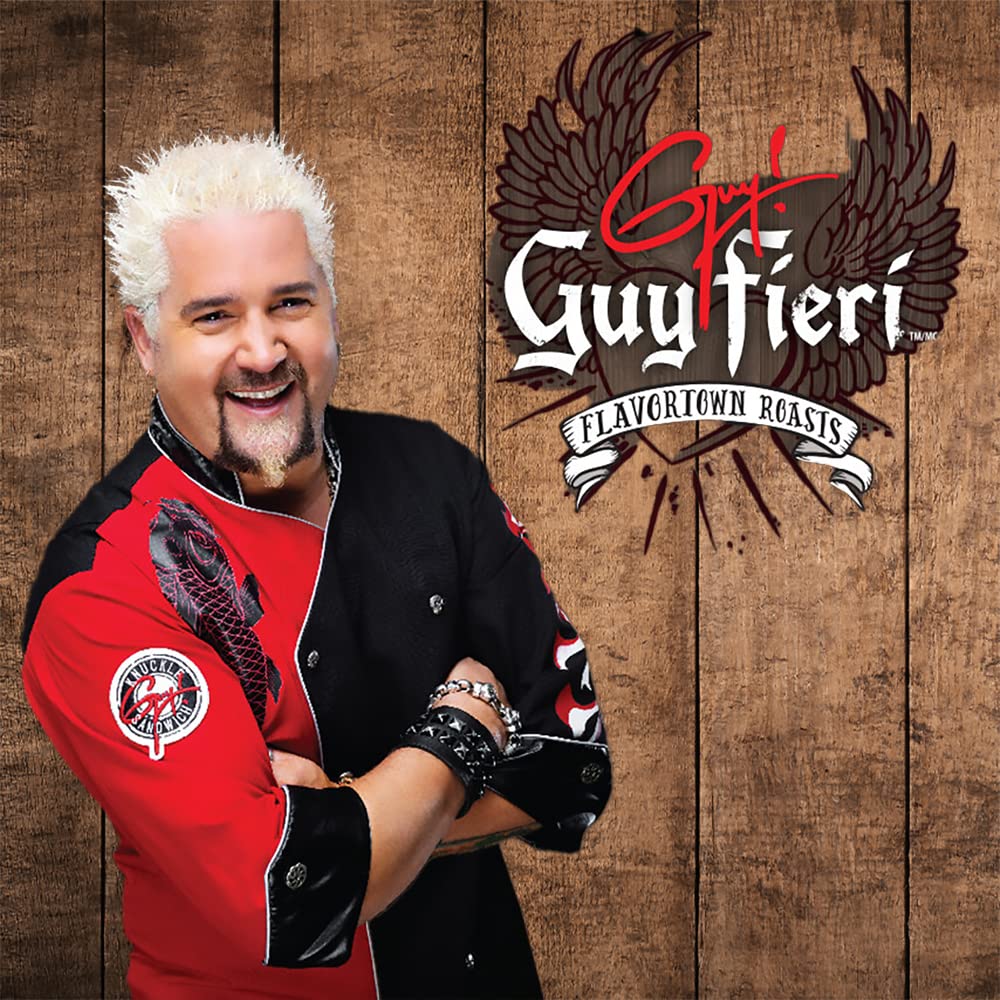 Guy Fieri Decaf Coffee Pods, Unleaded Medium Roast, 24 Count, Compatible with Keurig K Cup malt-inspired