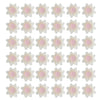 Global Sugar Art Daisy Sugar Cake Flowers, White Petals, Pink Centers Unwired, Small 36 Count by Chef Alan Tetreault