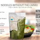 Sea Tangle Moringa Kelp Noodles (12oz) - Pack of 2 - Low Calorie Asian Noodles for Healthy Noodle Dishes - Gluten Free, Keto Noo