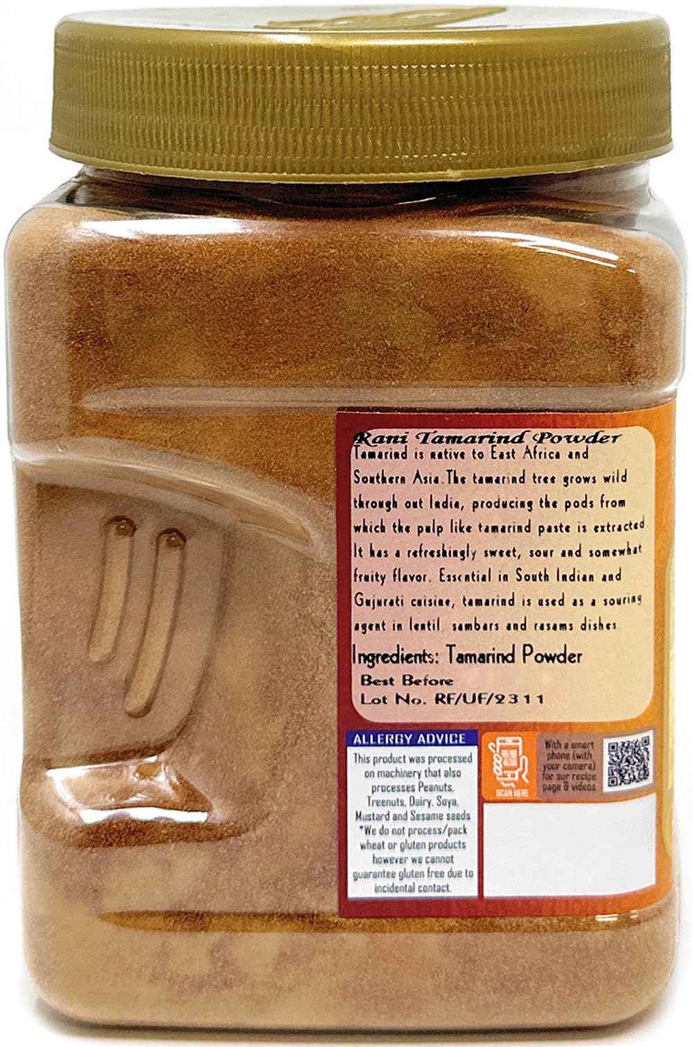 Rani Tamarind Powder (Imli) 20Oz (1.25Lbs) 567G Pet Jar ~ All Natural| No Added Sugar/Salt | Vegan | Gluten Friendly | Kosher |