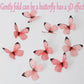50Pcs Edible Butterflies For Cake Decorating Pink Butterfly Cake And Cupcake Toppers Small Pastel Wafer Paper Butterfly Decor Fo