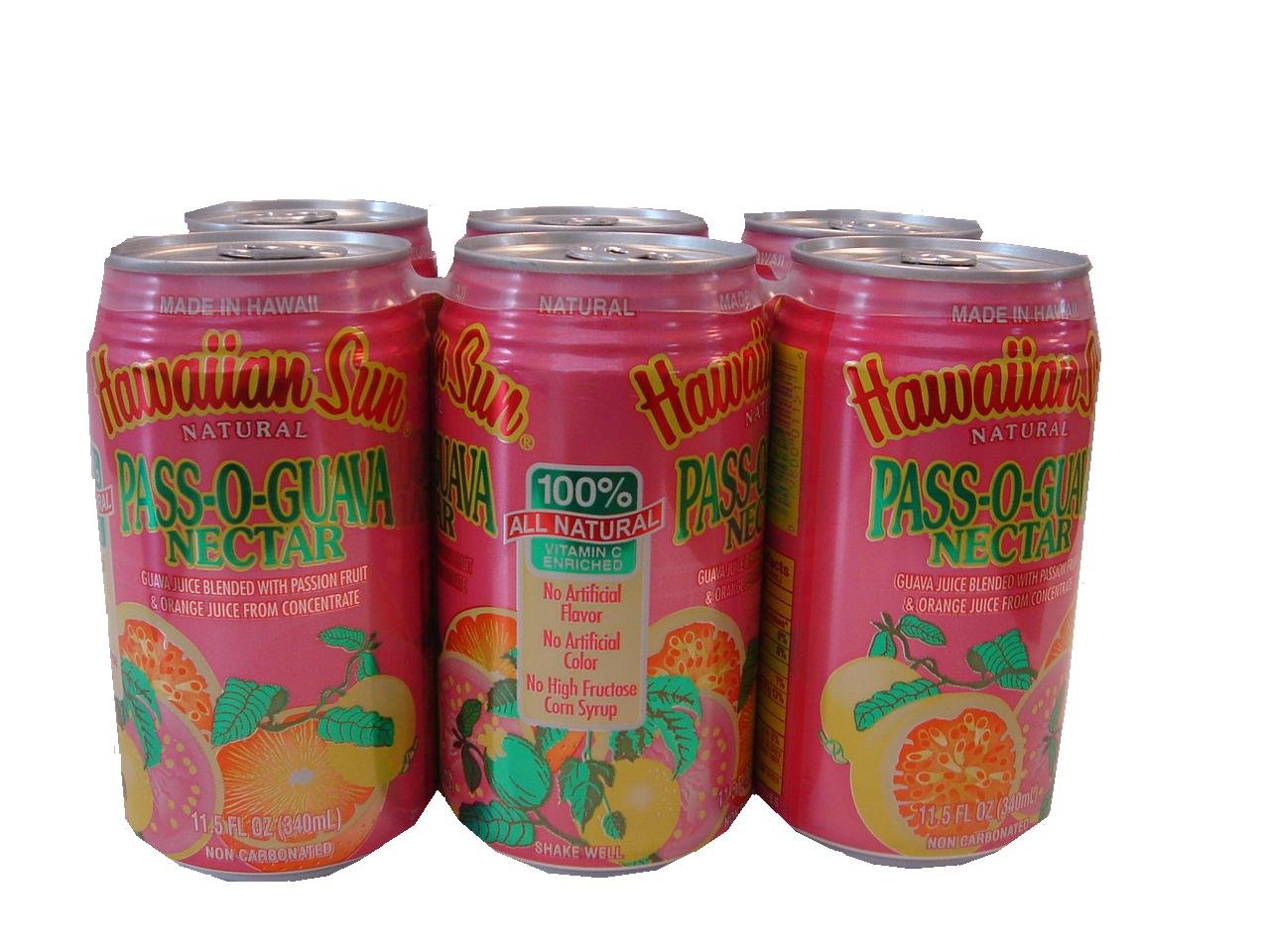 Hawaiian Sun Nectar, Pass-O-Guava, 11.5-Ounce (Pack Of 6)