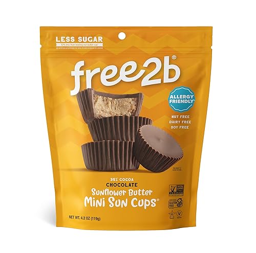 Free 2B Chocolate Sun Cups Minis Gluten-Free Dairy-Free Nut-Free And Soy-Free - 4.2 Oz (Pack Of 1)