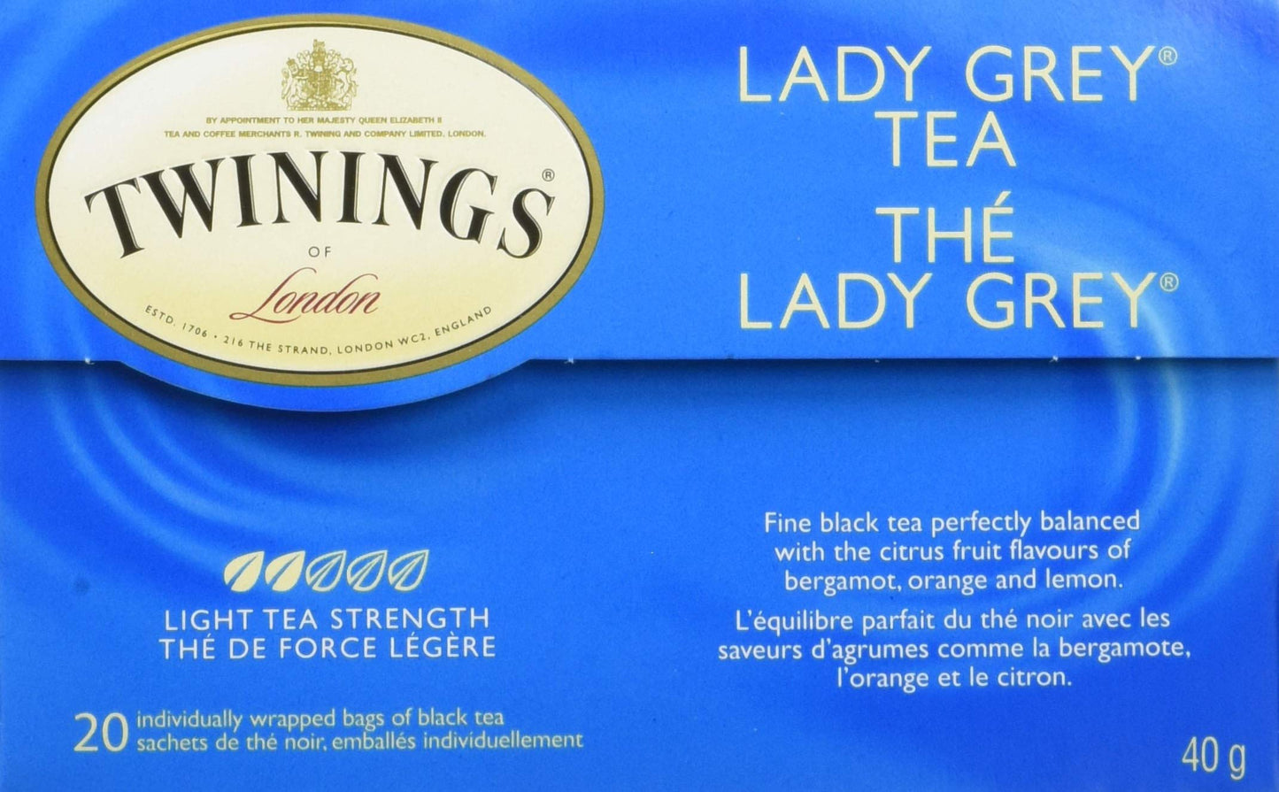 Twinings Lady Grey Tea ( 6X20 Bag)