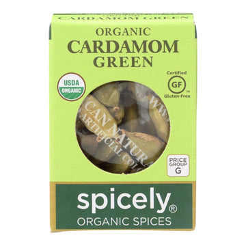 Spicely Organic Cardamom, Green, 0.4 Ounce (Pack Of 6)