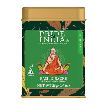 Pride Of India - Natural Holy Basil (Divine Healing Tea), PACK of 1-15 Tea Bags