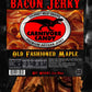 Jurassic Jerkey Carnivore Candy Bacon Jerky Sampler - Old Fashioned Maple & Applewood Smoke - 2 oz bags (Pack of 2)