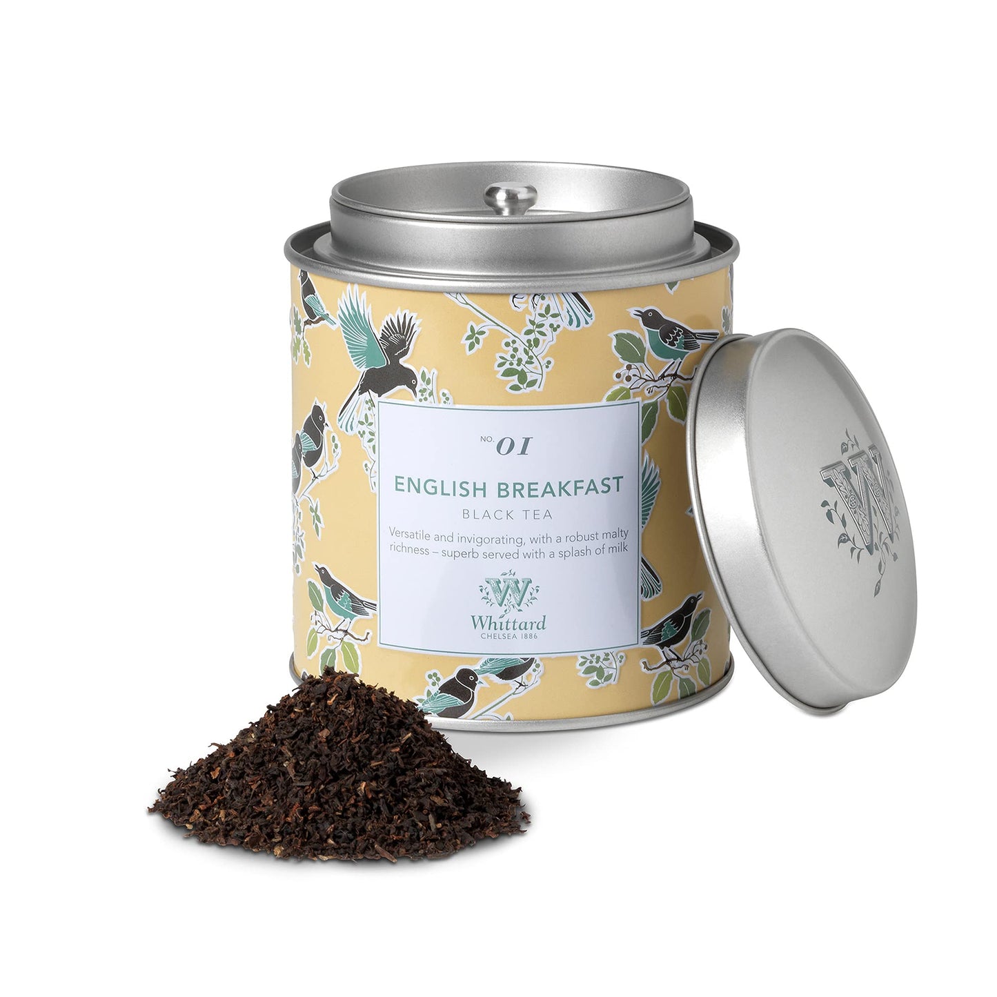 Whittard Of Chelsea- Tea Discoveries English Breakfast Caddy - Black Loose Leaf Tea, Vegetarian, Vegan Friendly, Resealable Tea