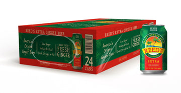 Reeds Extra Ginger Beer - Crafted with Fresh Ginger Root - 12oz Cans, 24 Pack