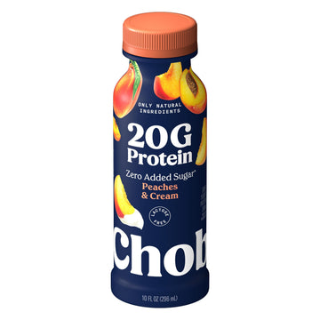 Chobani 20g Lowfat Greek Yogurt Drink Peaches & Cream 10 fl oz