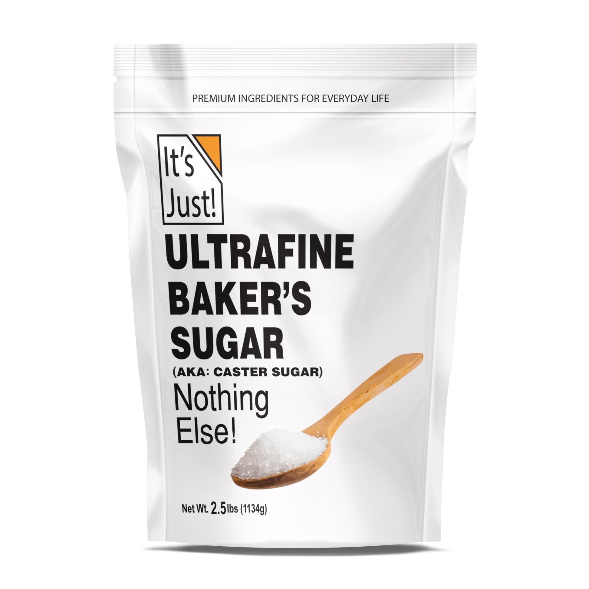 Its Just - Ultrafine Bakers (Caster) Sugar, 2.5lbs, 100% Pure Cane Sugar, Made in USA