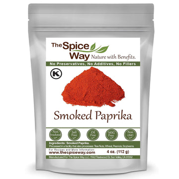 The Spice Way Smoked Paprika, Non-GMO, No Additives, 4 oz Resealable Bag