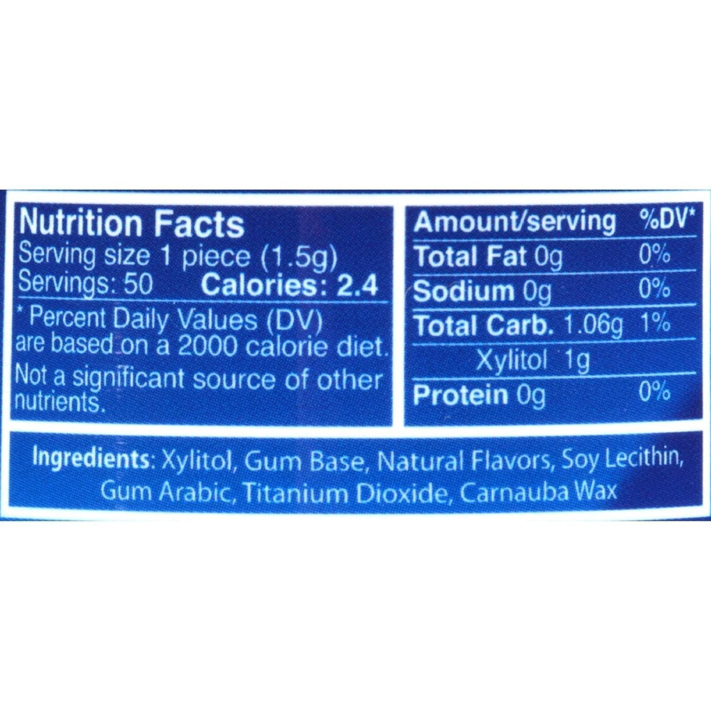Epic Gum - Aspartame Free 100% Xylitol - Chewing Gum Sugar Free Gum - Peppermint Flavored, 50 Pieces (Pack Of 1)