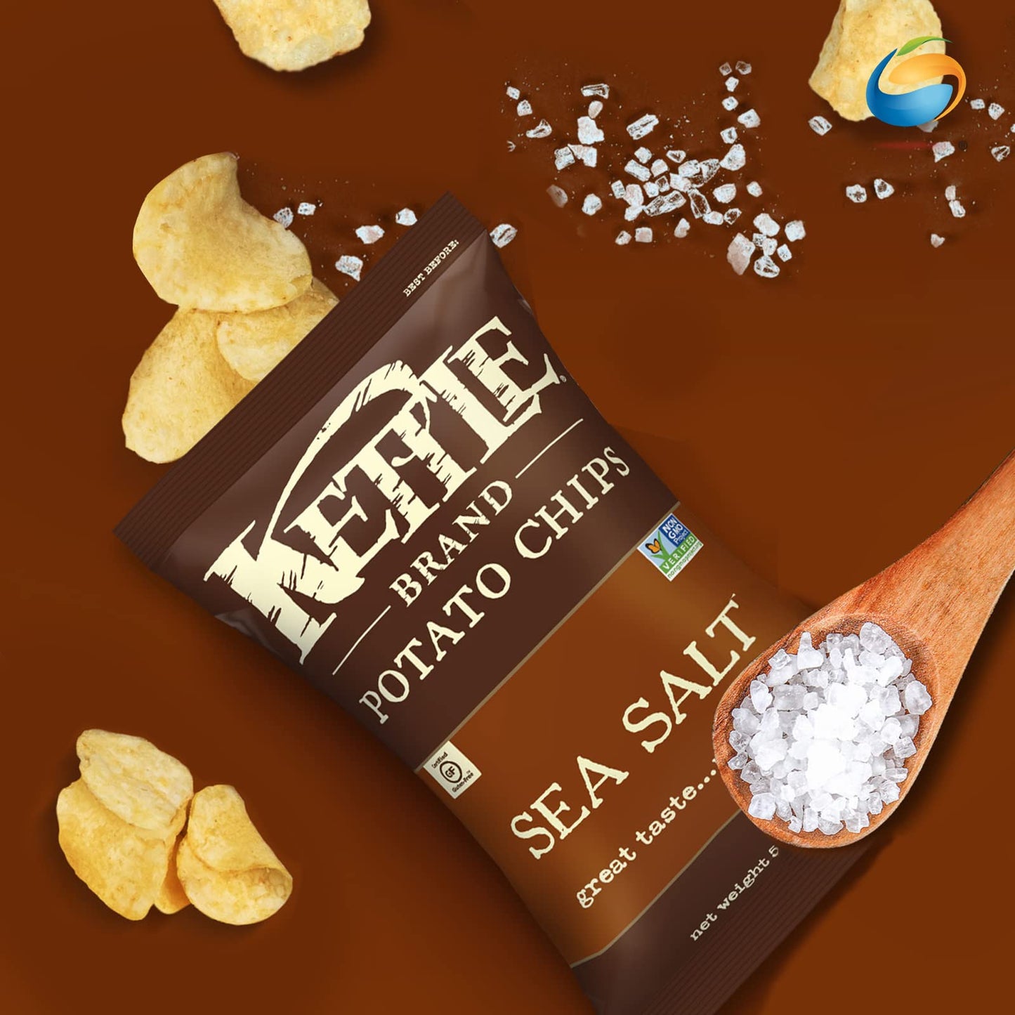 Kettle Brand Natural Gourmet Potato Chips With Sea Salt, 5 Oz
