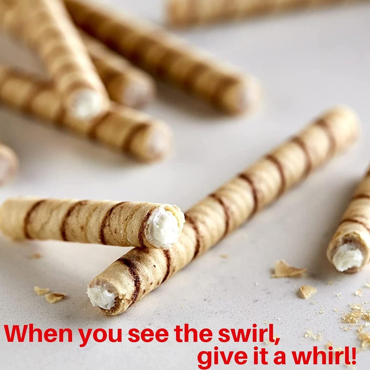 Pirouline Rolled Wafers – Vanilla – Rolled Wafer Sticks, Crème Filled Wafers, Rolled Cookies For Coffee, Tea, Ice Cream, Snacks, Parties, Gifts, And More – 14.1Oz Tin 2Pk