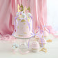 Gyufise 30Pcs Bowknot Cake Toppers, Purple Cake Decorations for Baby Shower, Birthday, Wedding - 2.9x5.7 inches
